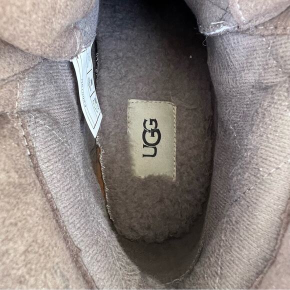 Ugg Kriston Brown Beige Suede Wedge Waterproof Boots Size 10 - Picture 5 of 8